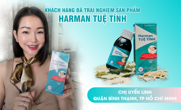 Chị Uyển Linh chia sẻ cảm nhận sau khi sử dụng Harman Tuệ Tĩnh