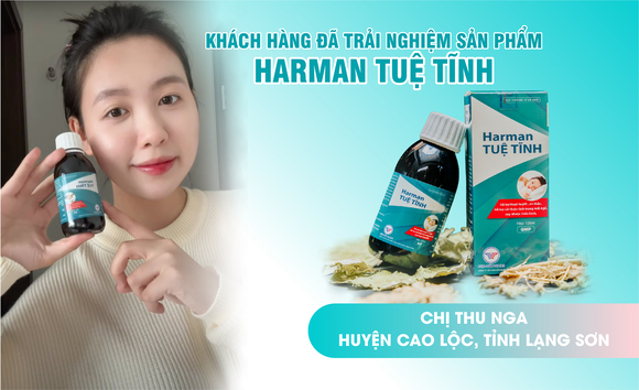 Khách hàng Thu Nga chia sẻ cảm nhận sau khi sử dụng Harman Tuệ Tĩnh