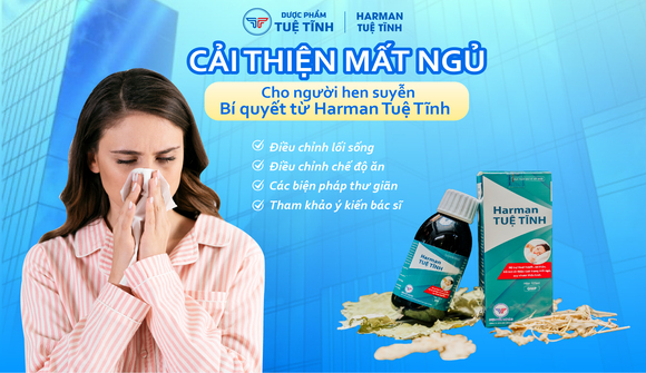 Cải thiện mất ngủ cho người hen suyễn – Bí quyết từ Harman Tuệ Tĩnh 