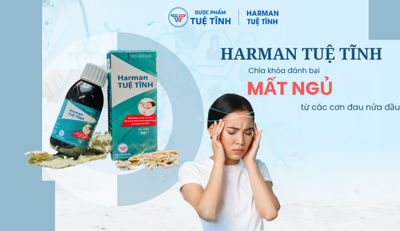 Harman Tuệ Tĩnh: Chìa khóa đánh bại mất ngủ từ các cơn đau nửa đầu 