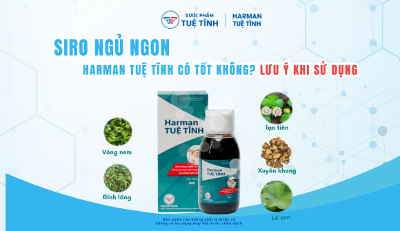 Siro ngủ ngon Harman Tuệ Tĩnh có tốt không? Lưu ý khi sử dụng 